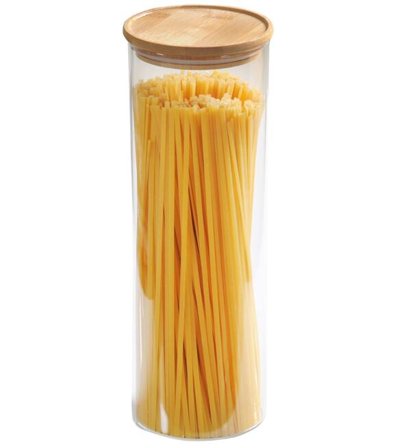Vorratsbehälter, Ø 10 cm, 1800 ml, Glas/Bambus KESPER 38011