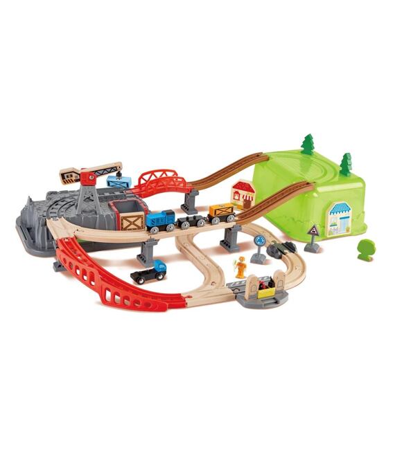 Eisenbahnset mit Spielbox HAPE 1088E3764