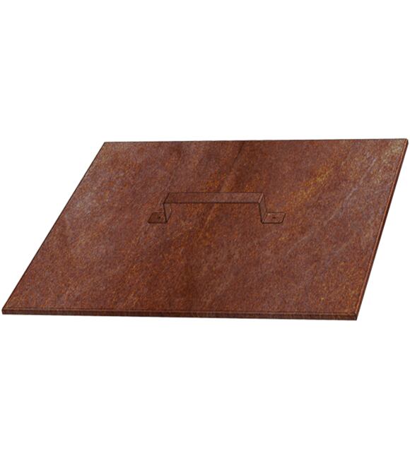 Deckel für Gartenfeuerstelle 50 × 50 × 1 cm, Corten CORGARDEN 1019