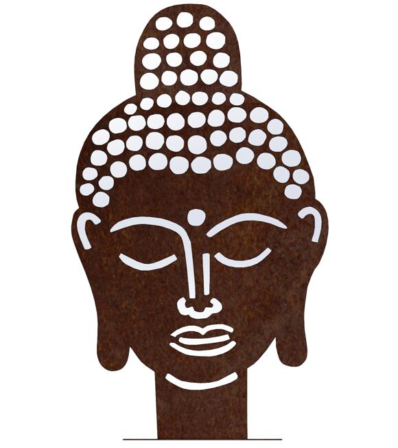 Gartendekoration Buddha 50 x 30 cm, Corten CORGARDEN 1061