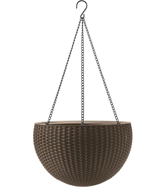 Blumenübertopf Hanging Sphere 35 x 35 x 22 cm braun KETER 229544