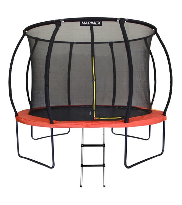 Premium-Trampolin ø 396 cm + Innenschutznetz + Stufen MARIMEX 19000113