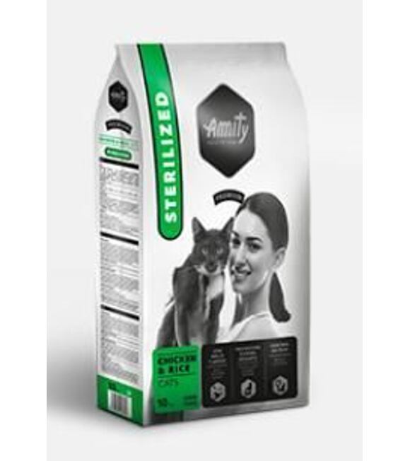 Premium cat STERILISED Katzenfutter 10kg - kurczak AMITY 2101120