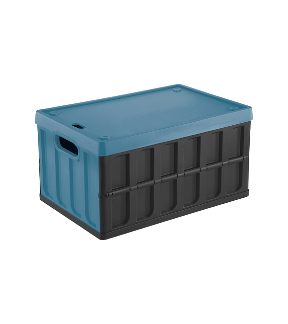 Faltschachtel 46 l mit Deckel schwarz/blau TONTARELLI 8034118704