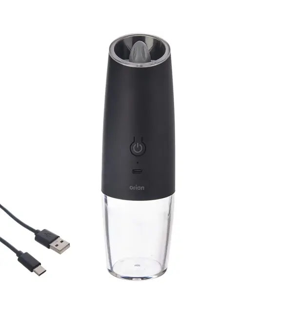 Elektrische Gewürzmühle mit LED-Beleuchtung, 20 cm, ORION 130234