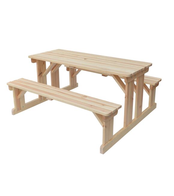 Piknik Masiv Holzset 180 cm - natur ROJAPLAST 245/18