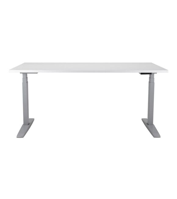 Axis Tisch mit Gestell grau, Platte 138 x 80 cm weiß ANTARES Z71500106+M00000282