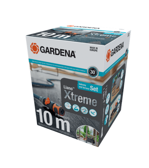 Liano™ Xtreme Textilschlauch 10 m mit Adapter für Innenwasserhähne GARDENA 18490-20