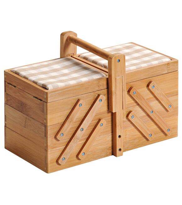 Organisator für Nähzubehör, 29 x 19 x 16,5 cm, Bambus KESPER 58710