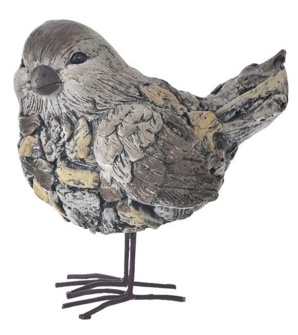 Ebi Vogel 35 x 20 x 38 cm, Keramik, Steinmuster INDECOR X14126