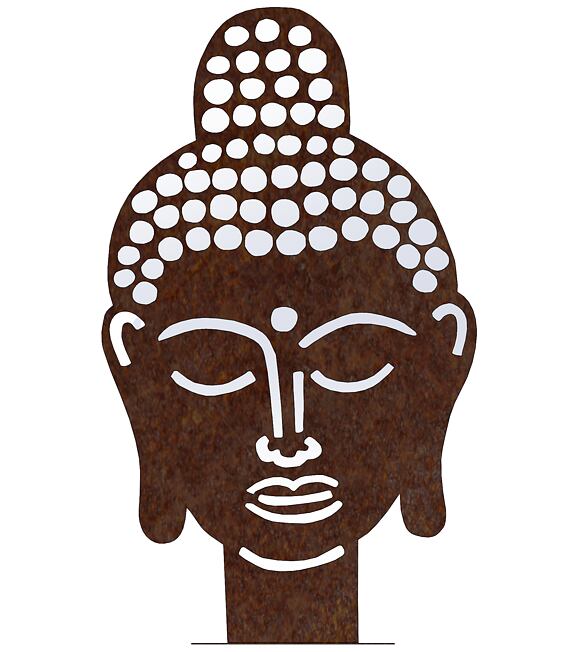 Gartendekoration Buddha 70 x 42 cm, Corten CORGARDEN 1062