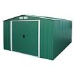 Colossus Eco XXL Gartenhaus 11,6 m² + Bodenprofile, grün DURAMAX 61361+57222
