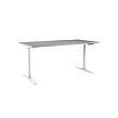 Axis Tisch mit Gestell weiß, Platte 138 x 80 cm grau ANTARES Z71500104+M00000284