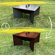 Deckel für Gartenfeuerstelle 50 × 50 × 1 cm, Corten CORGARDEN 1019