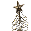 Baum mit Stern LED gold 30 cm Prodex X107040