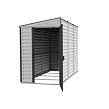 SideMate Plus Gartenhaus 188 x 123 x 242 cm, Vinyl, grau/anthrazit DURAMAX 36625