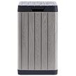Rio Garden Gartenabfallbehälter 80 l, Kunststoff, hellgrau/grafit TOOMAX Z0480RAA05000