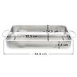Bräter 34×24×5,5 cm, aus Edelstahl ELO BASIC 53435
