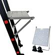 Black Premium Multifunktionsleiter, Räder, Plattform und Ablage NVLG-44 NOELA 34846