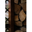 Stora Garten-Holzlager 120 x 120 x 40 cm, corten CORGARDEN 1036