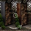 Stora Garten-Holzlager 180 x 90 x 40 cm, Corten CORGARDEN 1034