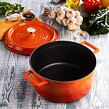 Topf Ø 32 cm, 9,8 l, gusseisen, orange LAVA METAL LVYTC32K2OR