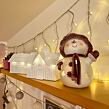 Schneemann mit rosa Hut LED 18 x 13 cm Prodex A00544