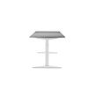 Axis Tisch mit Gestell weiß, Platte 138 x 80 cm grau ANTARES Z71500104+M00000284