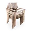 Lucy Premium I. Gartenmöbel-Set aus Holz 1+4, Akazie NOELA 34591214P