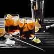 Cocktaillöffel mit Trinkhalm 2 Stück mit Bürste, Edelstahl ORION 144602