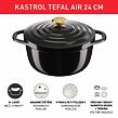 Kasserolle mit Deckel 24 cm Air grey Tefal E2554655