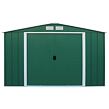 Colossus Eco XXL Gartenhaus 11,6 m² + Bodenprofile, grün DURAMAX 61361+57222