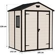 Manor Gartenhaus 6x5 DD, 185 x 226 x 152 cm, beige KETER 255139