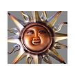 Sonne mit Gesicht, goldkupfern ø 45 cm PRODEX A00805