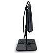 Hook Gartenschirm ohne Gewichte Ø 3 m, grau NOELA 3457096