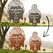 Gartendekoration Buddha 50 x 30 cm, Corten CORGARDEN 1061