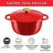 Kasserolle mit Deckel 24 cm Air Rote Tefal E2544655