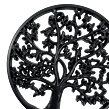 Baum im Kreis aus Holz schwarz 30 cm Prodex 6122