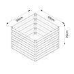 Metall-Komposter 560 l, 93 x 93 x 70 cm, ROJAPLAST CP006-A