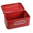 Brotkasten 30 x 15,4 x 18 cm, Edelstahl, rot KESPER 18050
