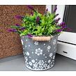 Zinkübertopf  mit Blumenmuster hoch 17 x 14 cm Prodex 1001090
