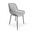 Gaby Designstuhl, Polypropylen/Stahl, grau, 4er-Set NOELA 34570106