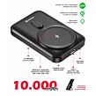 Powerbank 10 000 mAh, 22,5 W, PD, integrierte Kabel USB-C und Lightning, schwarz SWISSTEN 22013933