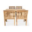 Gartenmöbel aus Holz – Tisch Garden I + 4x Sessel Kingsbury, Teak NOELA 345917SETK14