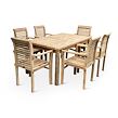 Gartenmöbel aus Holz – Tisch Garden I. + 6x Stuhl Stucking, Teak NOELA 3459176