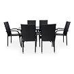 Garten-Essgruppe – Tisch Klaudie + 6x Stuhl Paris NOELA 34570888S6