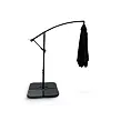 Hook Sonnenschirm mit Beschwerung Ø 3 m, schwarz NOELA 3457094 + 3457097
