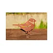 Gartendekoration Spatz 3, 15 x 10 cm, Corten CORGARDEN 1059