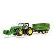 Landwirt - John Deere Traktor mit Frontlader und Kippanhänger 1072BRUD03155