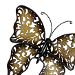 Schmetterling Metall braun beige größer 37 x 34 cm Prodex A00568
